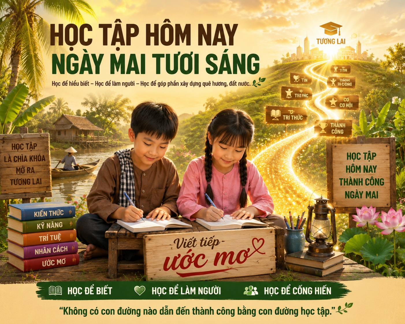 Học Tập Hôm Nay – Ngày Mai Tươi Sáng | Trung tâm Gia Sư Cần Thơ